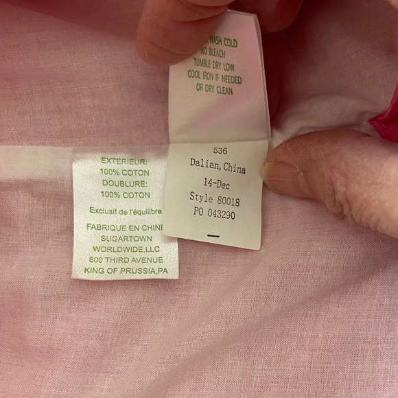 LILLY PULITZER ANNABELLE TOP IN HOTTY PINK - Picture 10 of 11